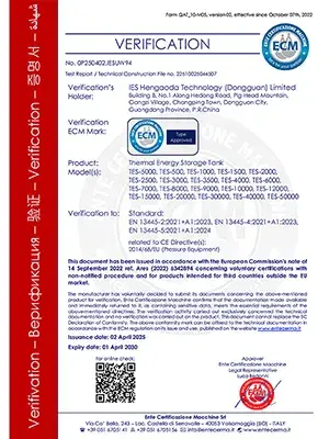 Certificación PED (Directiva de Equipos a Presión)
