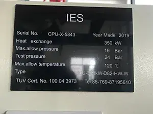 Placa de Identificación y Datos de Fabricación