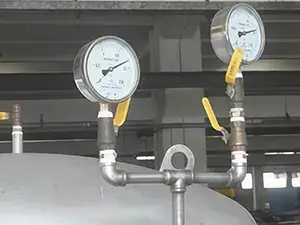 Prueba hidrostática y prueba de fuga de helio